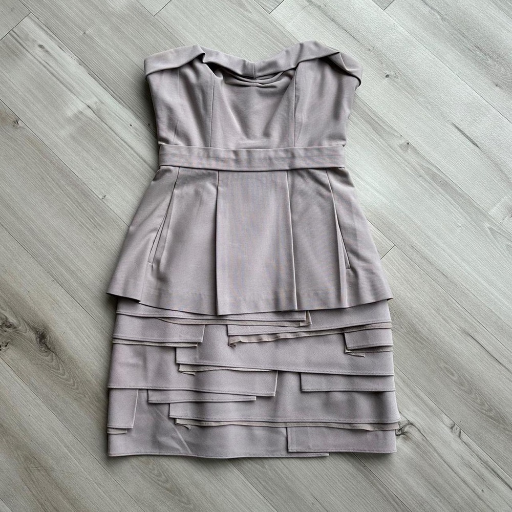 BCBG y2k tiered strapless mini